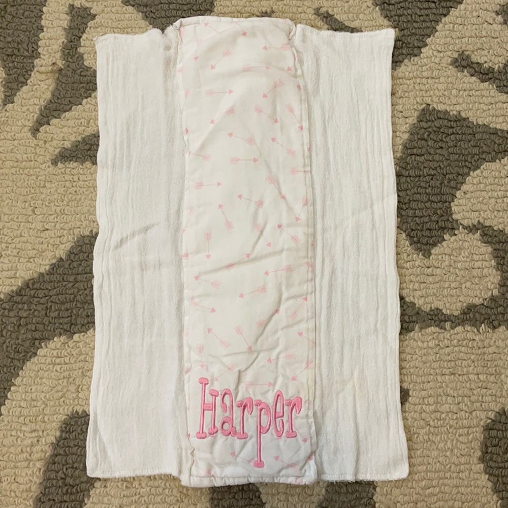 “Harper” burp rag